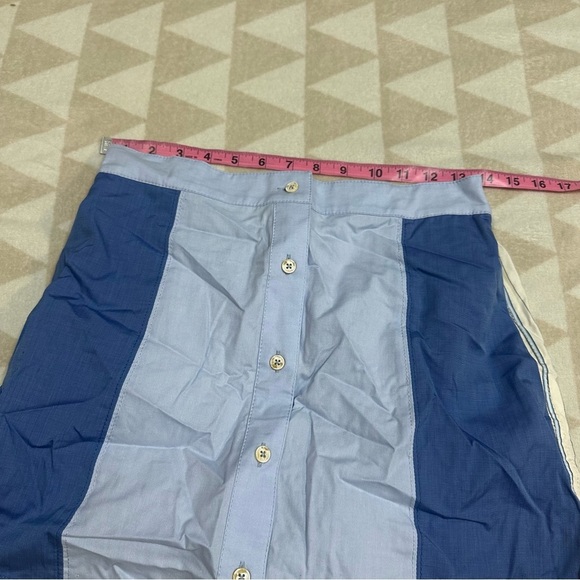 Tanya Taylor skort stripes blue colorblocked - Picture 2 of 4